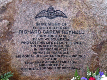 Memorial to Dick Reynell